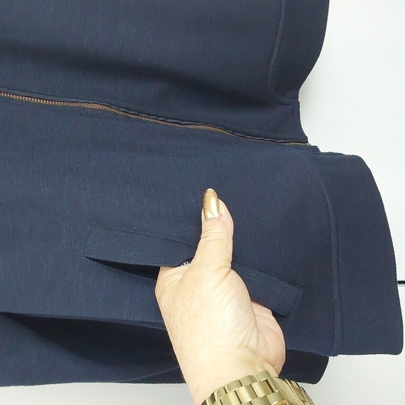 Ted Baker London Mens Black Sweater Coat Full zip Pockets Preppy Acadamia Sz.XL - Picture 6 of 12